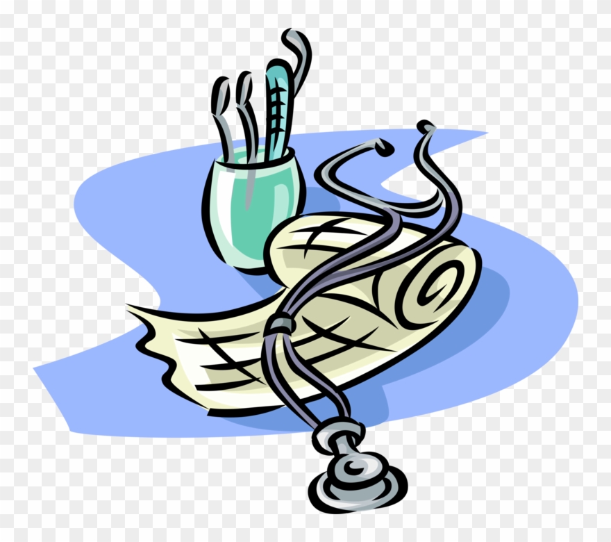Doctor S Stethoscope And Vector Image Illustration - Doctor's Stethoscope Clipart