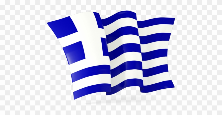 Greece Flag Clipart Png - Greek Flag Waving Png Transparent Png
