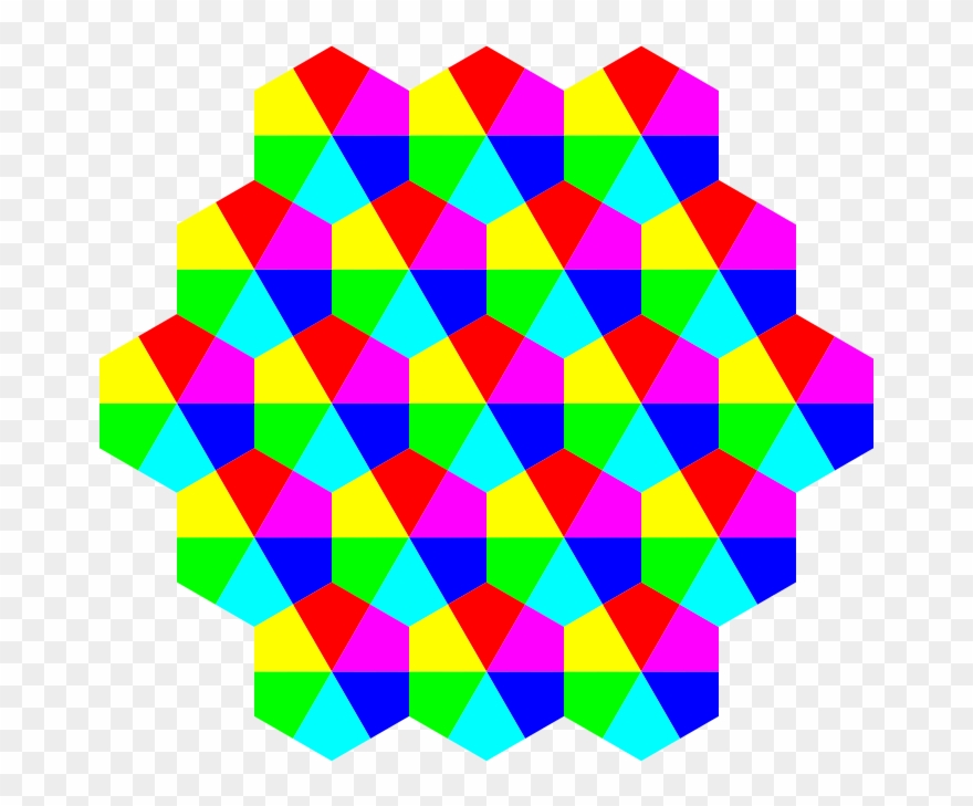 Hexagon Colors Clipart
