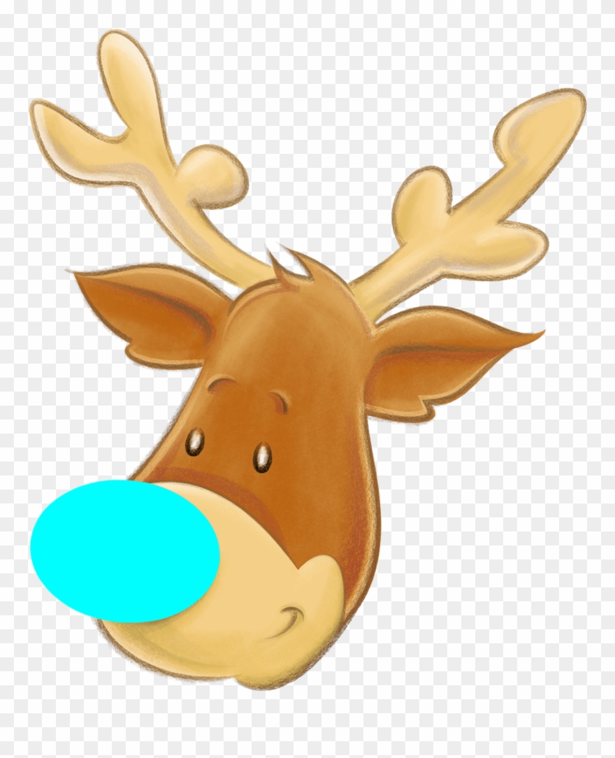 I Left Very Early In The Morning, It Is Only About - Christmas Reindeer - Round Necklace Clipart