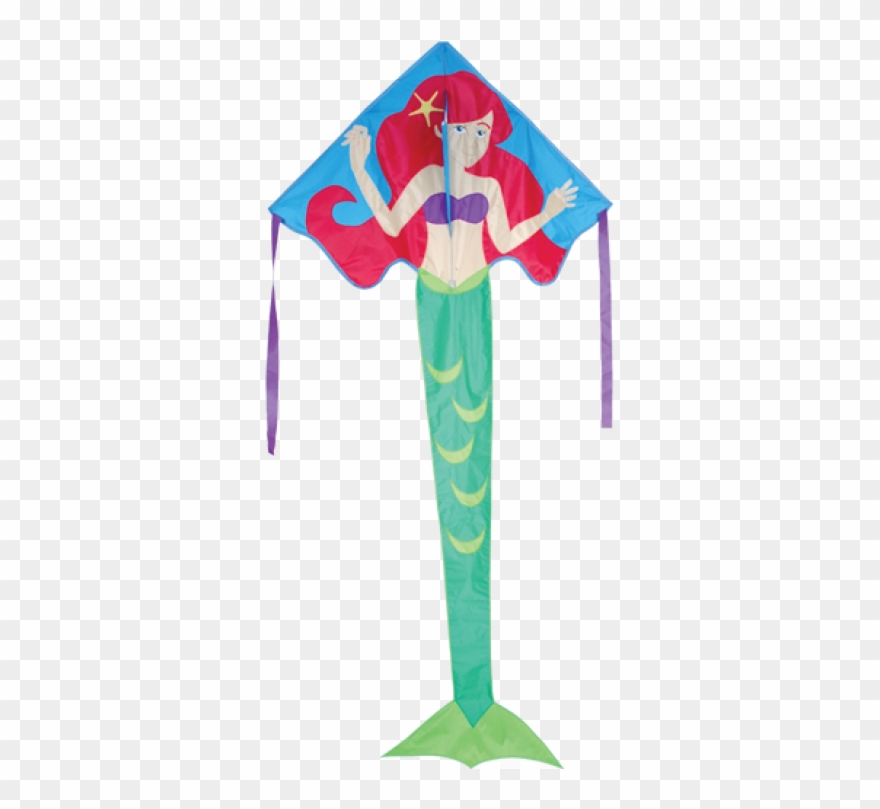 Arianna Mermaid Easy Flyer Delta Kite Shop Kites Flags - Premier Kites & Designs Large Easy Flyer Arianna Clipart