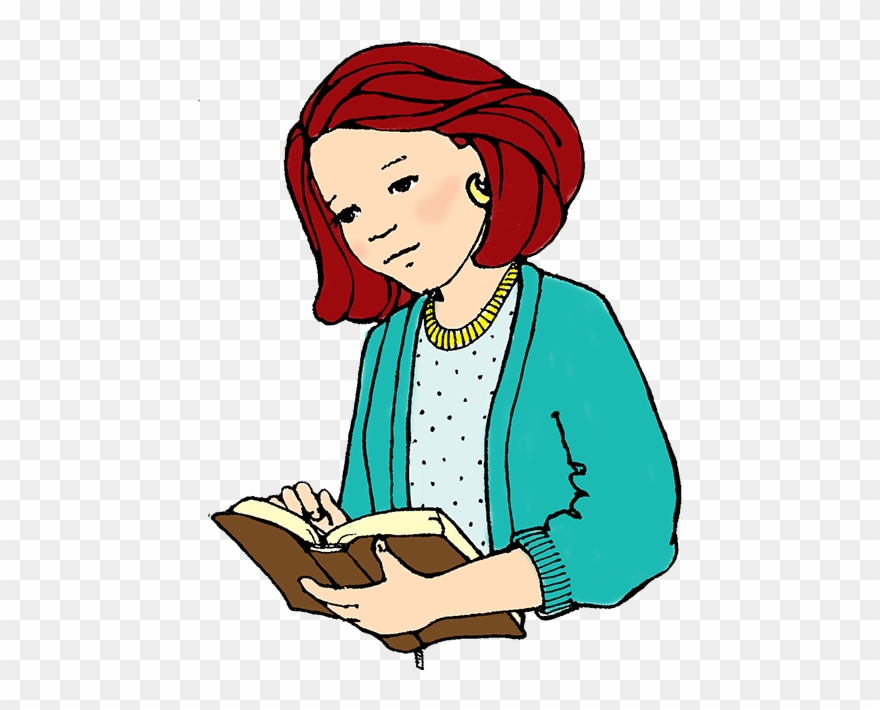 Earn Free Books For Your School By Reviewing Our Books - Woman Reading A Book Clipart - Png Download