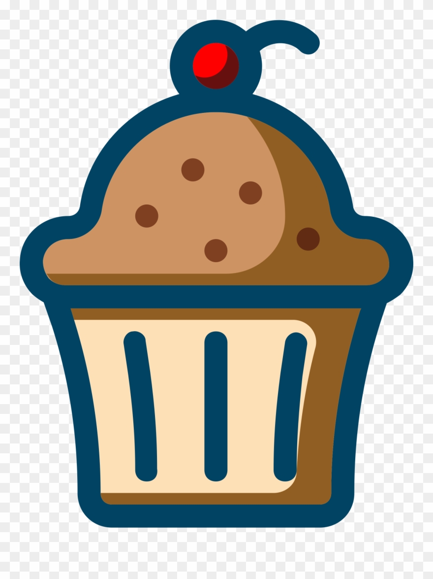 Banner Freeuse Cookies Vector Silhouette - Clip Art Cupcake Png Transparent Png