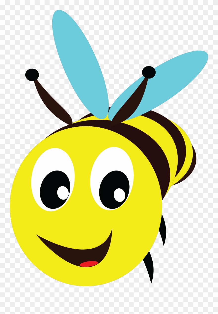1592 Free Clipart Of A Bee Parking - Bee - Png Download
