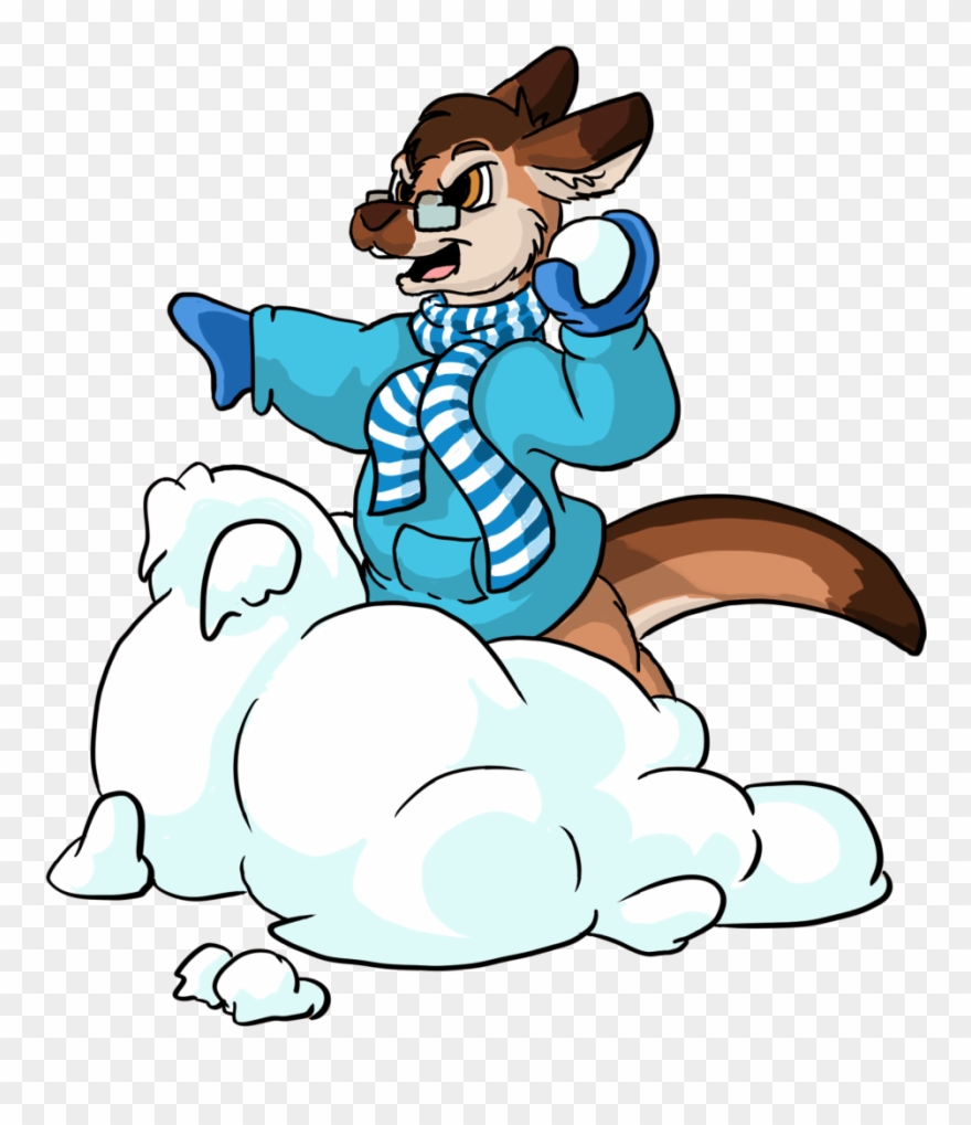 Snowball Fight Brooklynx - Clip Art - Png Download