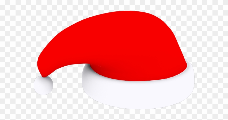 Snowball Cap, Claus, Winter, Low Poly - Symbol Clipart