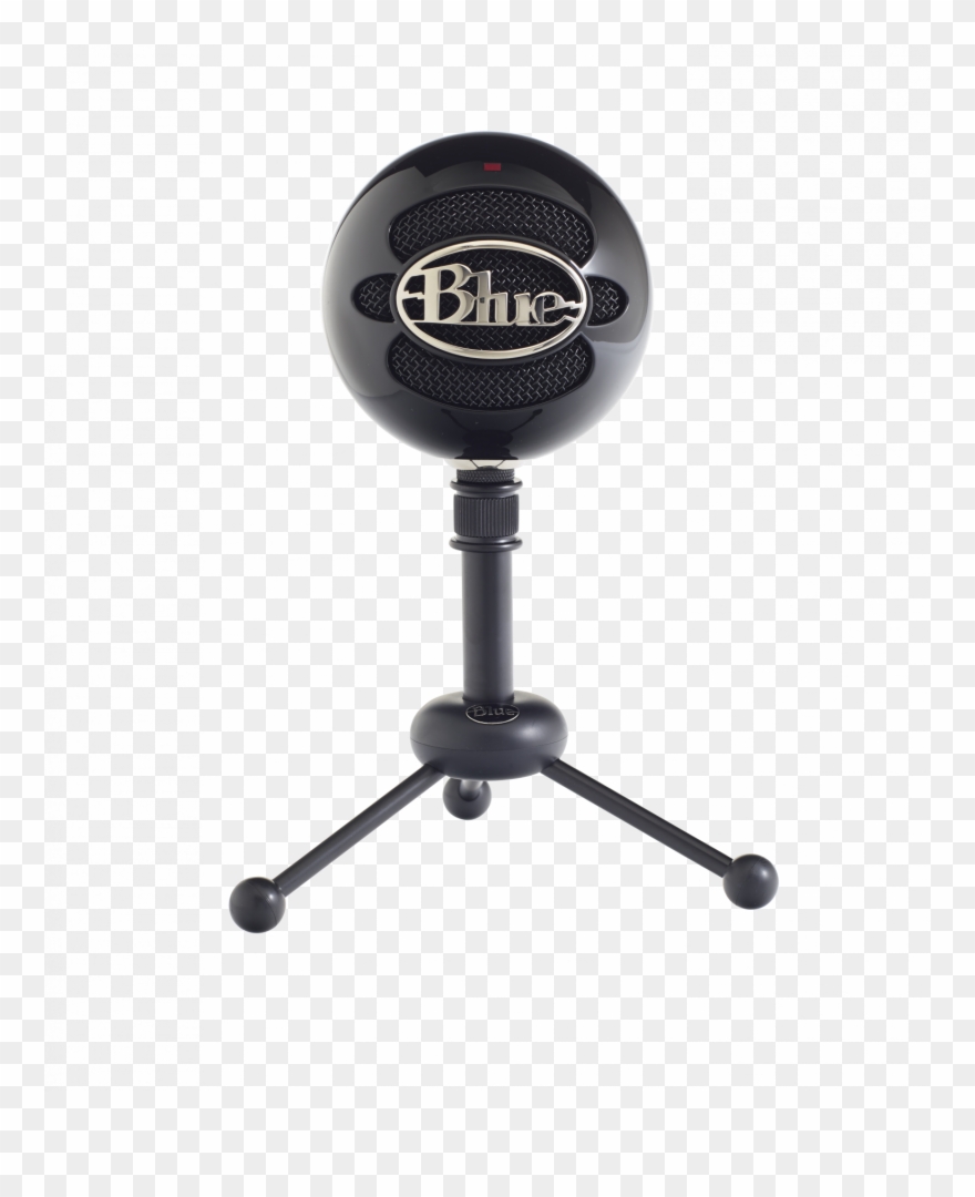 Blue Microphones Glossy Svart - Blue Microphones Snowball - Microphone - Black Clipart