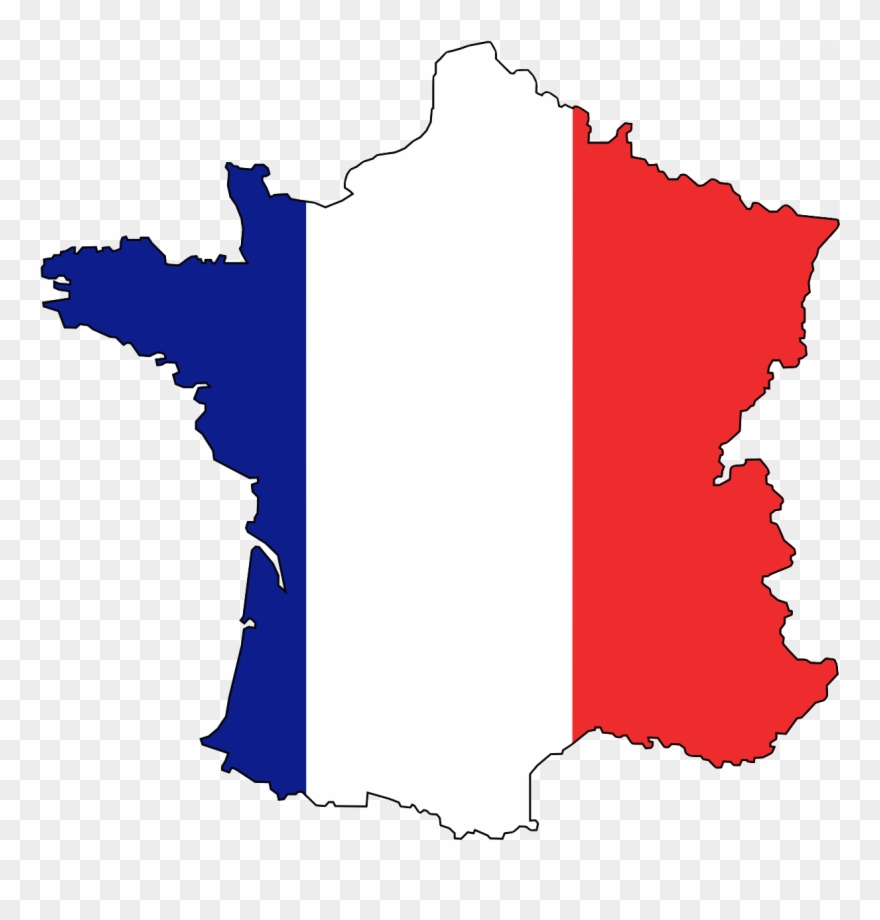 Revolution Clipart French Revolution - Transparent France Map Flag Png