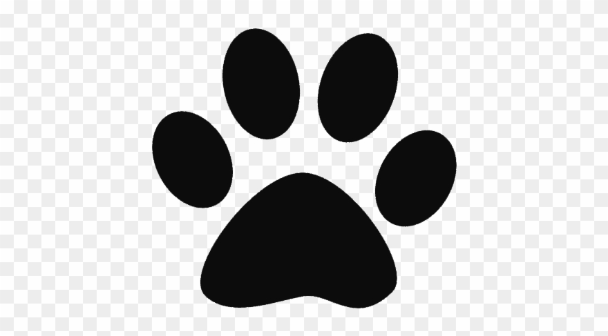 Fenty Pit Bulls Home - Paw Print Black And White Clipart