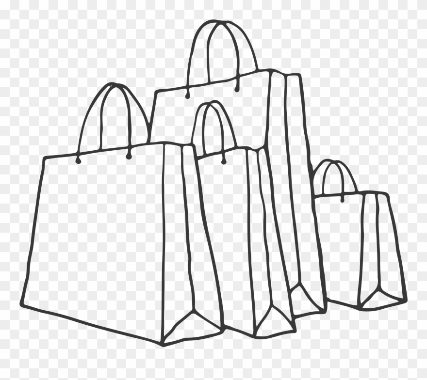 A Play-set Electronics A Shopping Spree - Bag Shopping Drawing Png Clipart
