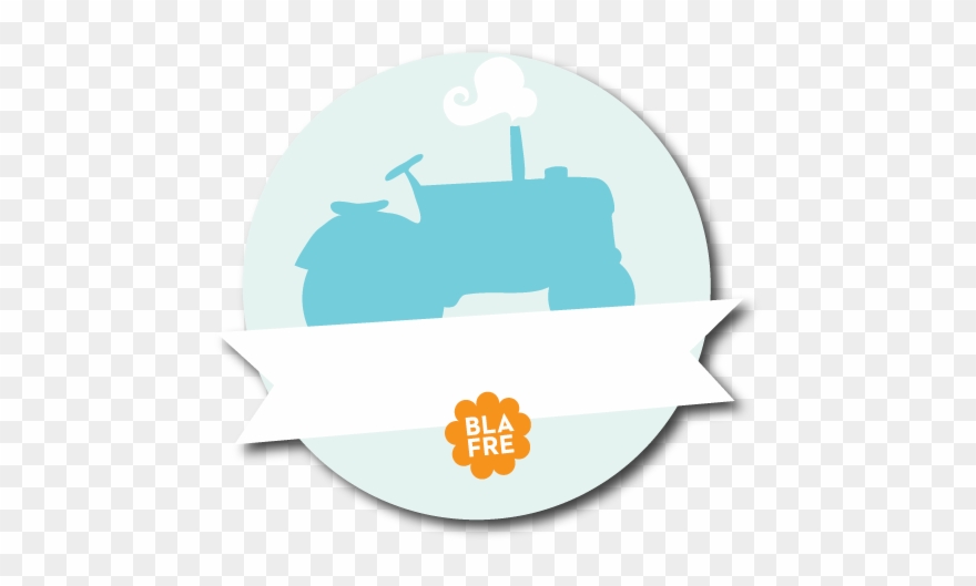 Blafre Name Tag Sticker In Blue Tractor - Blafre Clipart