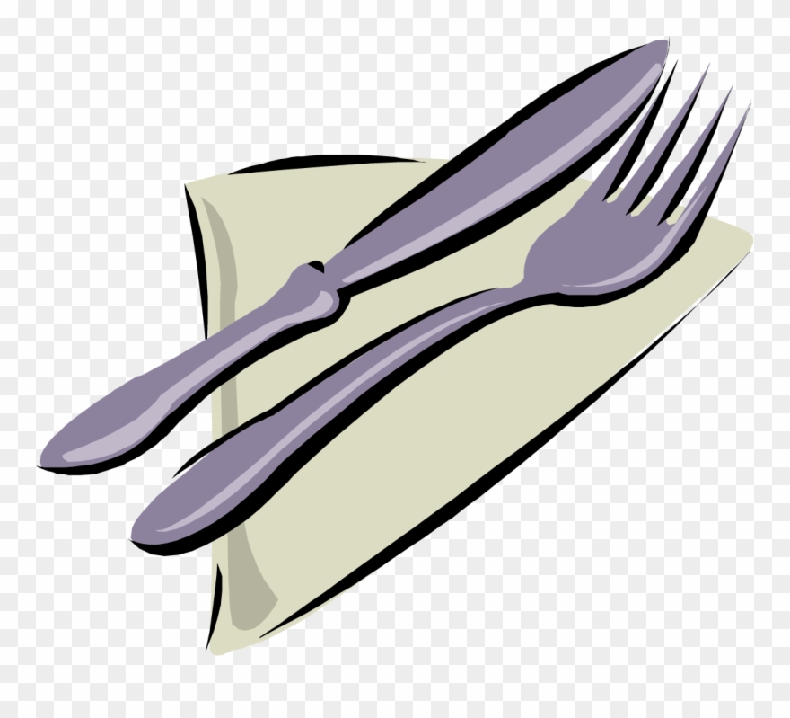 Cutlery Clipart Table Napkin - Garfo E Faca Vetor Png Transparent Png
