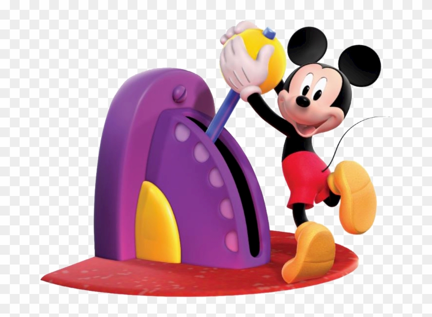Mickey Pulling Lever - Pulling A Lever Cartoon Clipart