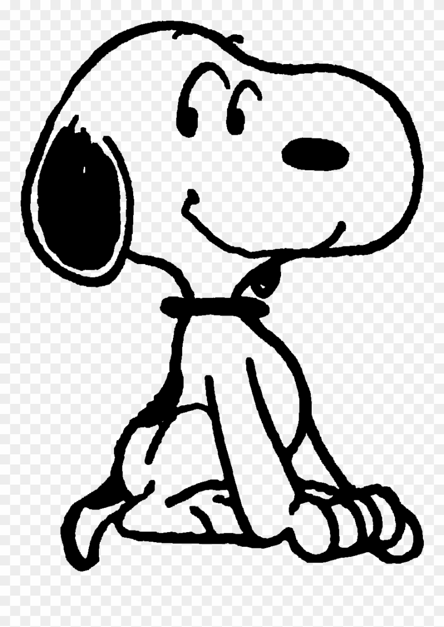 Pin By Corinna On Snoopy Pinterest And - Snoopy Sitting And Smiling Clipart