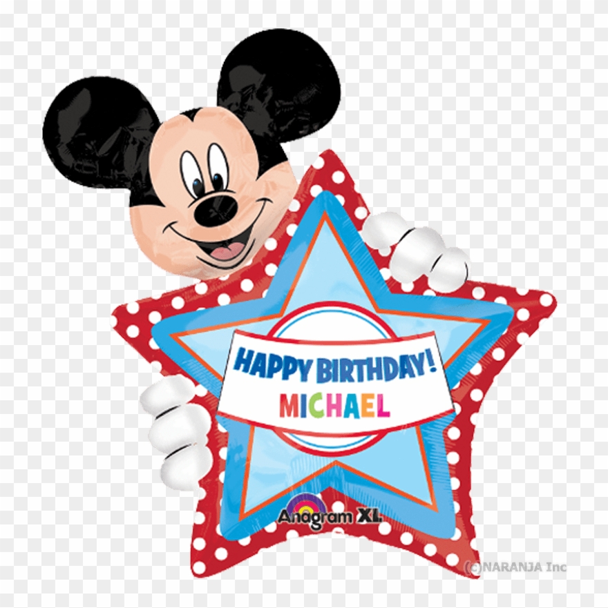 Mickey Mouse Birthday Michael Clipart