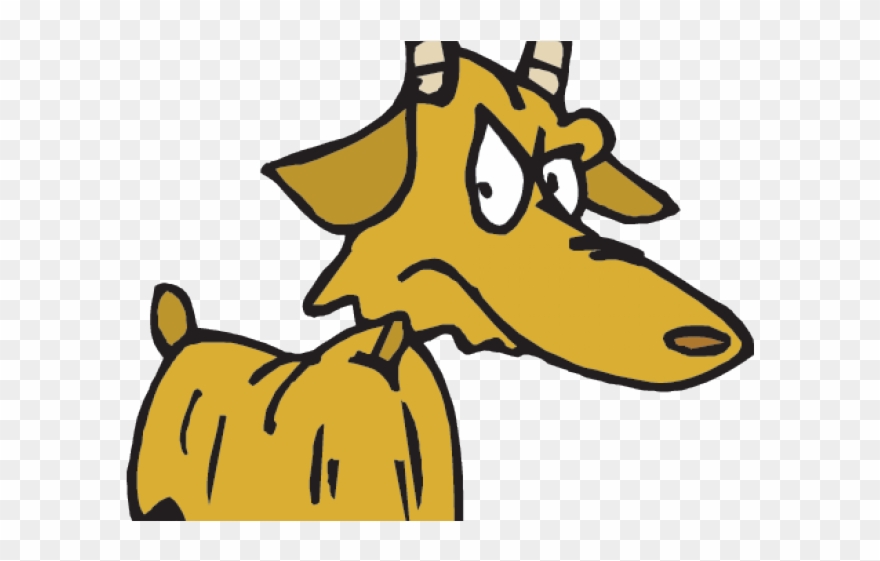 Horns Clipart Mountain Goat - Cartoon Goat - Png Download