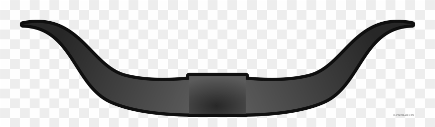 Clip Transparent Stock Clipartblack Com Animal Free - Bull Horn Clipart - Png Download
