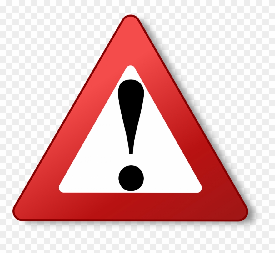 Attention, Final Match Is Going To Start Between - Red Warning Triangle Clipart