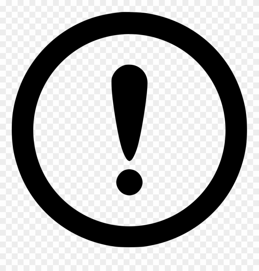 Warning Error Attention Stop Comments - Copyright Symbol Svg Clipart