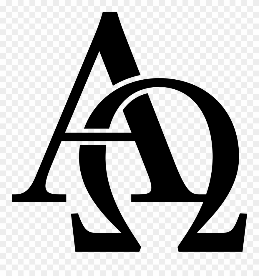 Open - Christian Symbols Alpha Omega Clipart