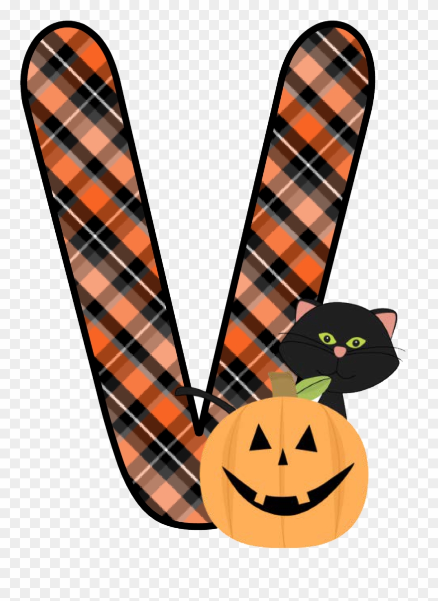 Plaid Clipart Pumpkin - Halloween - Png Download