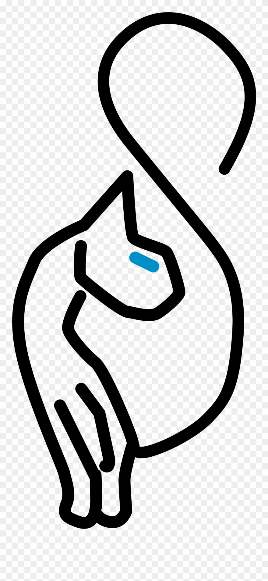 Open - Kitty Cat Symbol Clipart