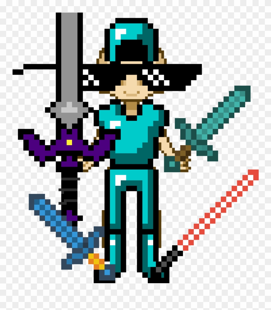 Such A Boss - Minecraft Diamond Sword Clipart