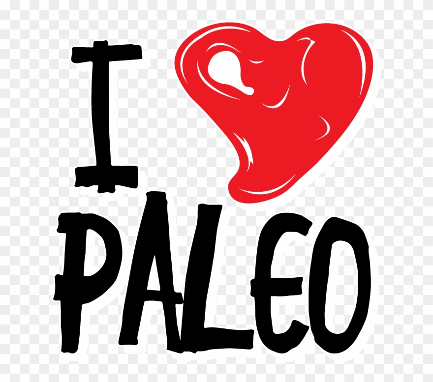I Heart Love Paleo Healthy Lifestyle Ancestral Diet - Love Paleo Crossfit Healthy Diet Fitness Lean Protein Clipart