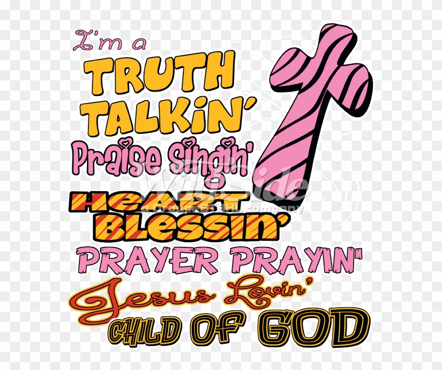 I'm A Truth Talkin, Praise Singin', He - Child Clipart