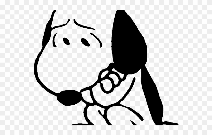 Sad Clipart Snoopy - Sad Snoopy - Png Download