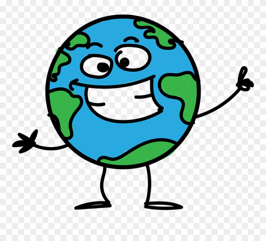 Cartoon Of Earth - Earth Png Cartoon Clipart