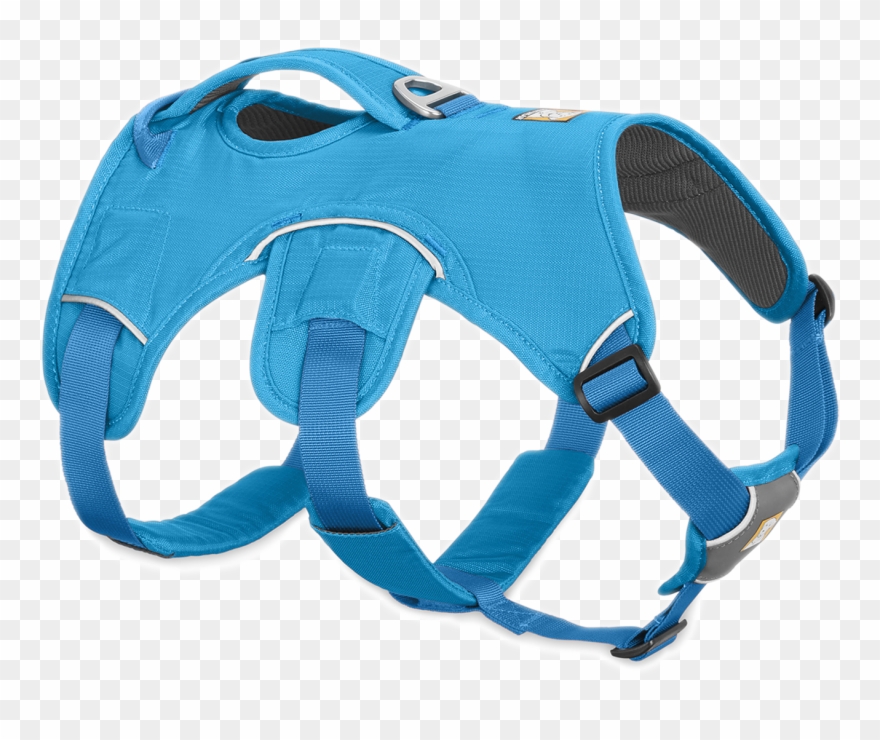 Clip Art Transparent Buckle Clip Harness - Ruffwear Webmaster Harness Blue Dusk - Png Download