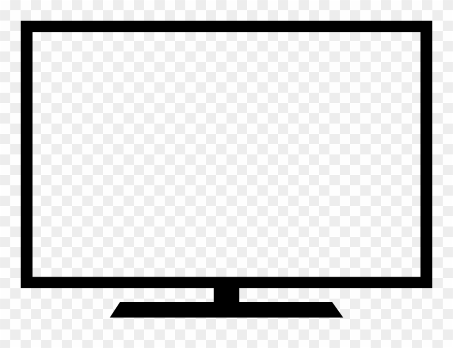 Free Download Outline Images Of Monitor Clipart Computer - Computer Monitor - Png Download
