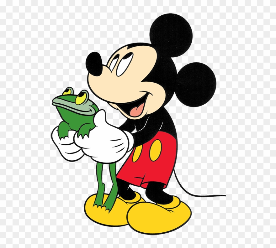 Mickey Mouse - Mickey And A Frog Clipart