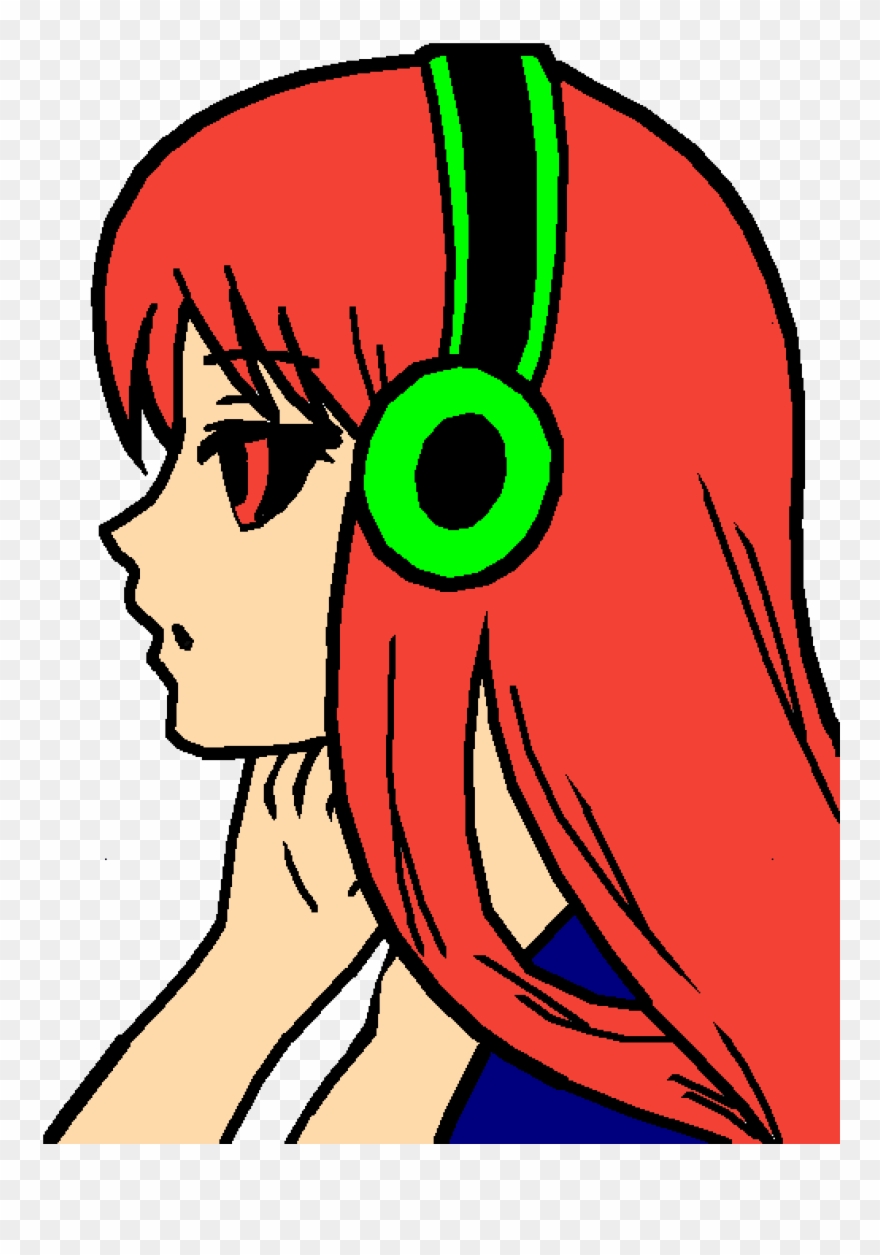 Red Head Demon - Jacksepticeye Art As A Girl Clipart