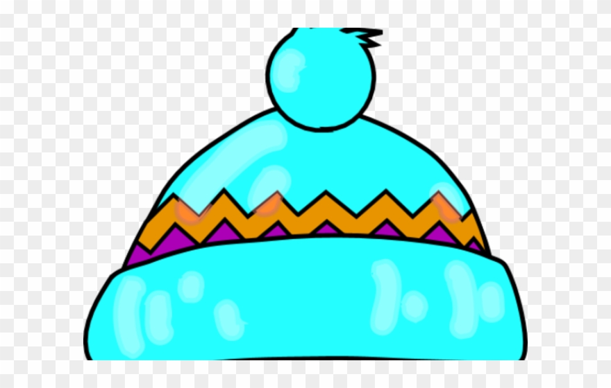 Glove Clipart Winter Hat - Wollen Cap Colouring Pages - Png Download