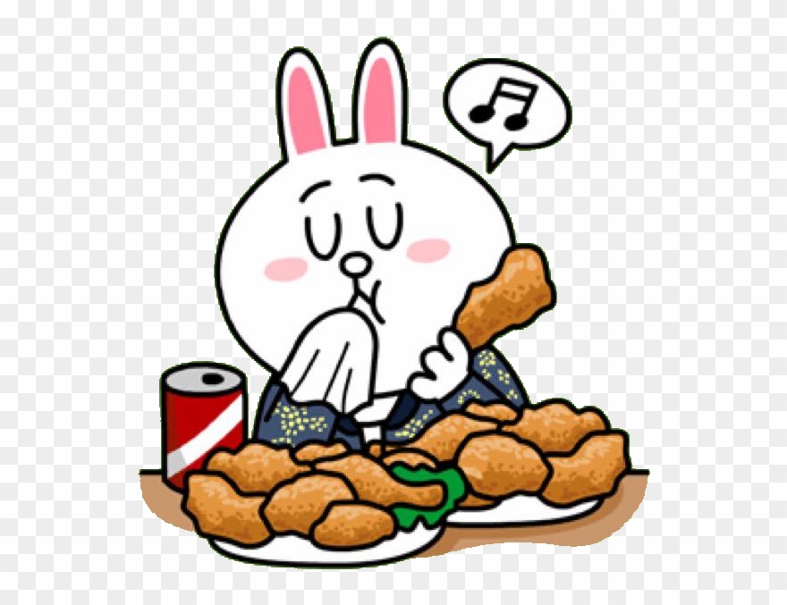 Cheon Song-yi's Cony Special - Line Stickers Eating Clipart