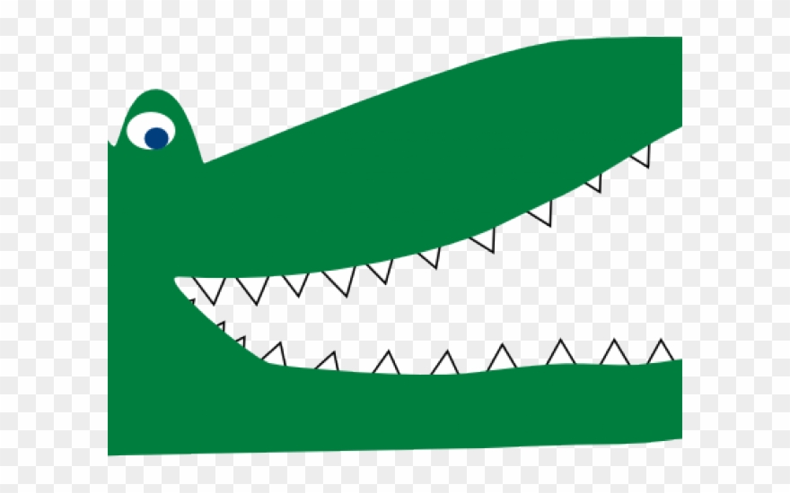 Crocodile Open Mouth Cartoon Clipart
