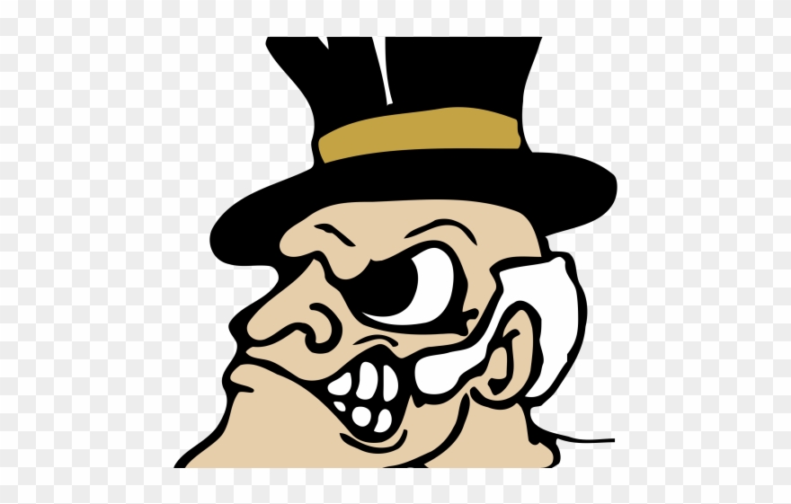Demon Clipart Svg - Wake Forest University Mascot - Png Download