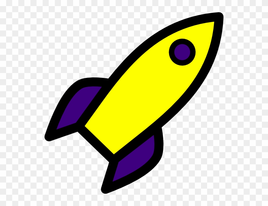 Purple Rocket Cliparts - Cartoon Rocket Ship - Png Download