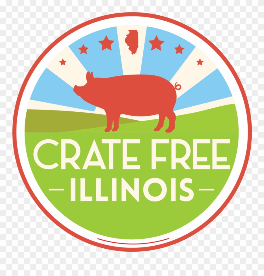 Volunteer Crate Free Illinois - Gestation Crate Free Label Clipart