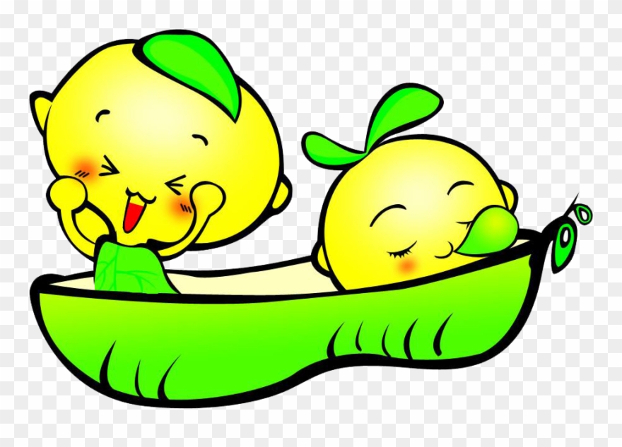 Cartoon Soybean Clip Art Cute Baby Transprent - Bean Soybean Cartoon - Png Download