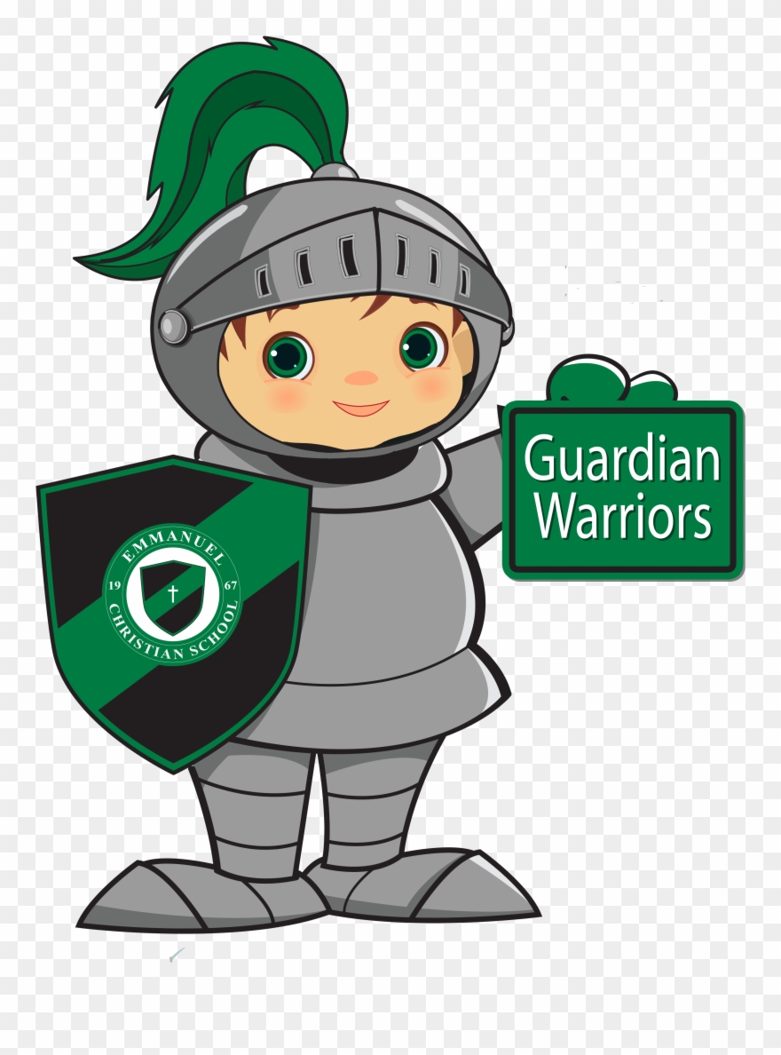 Emmanuel Christian School Elementary Guardian Warriors - Cartoon Clipart