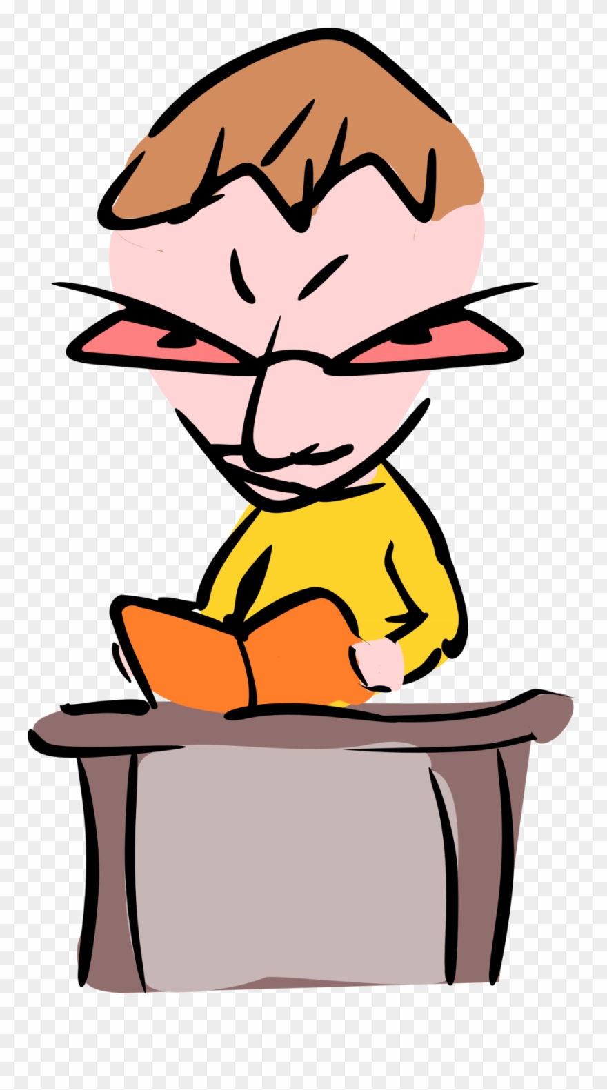 Reading Boy - Clip Art - Png Download