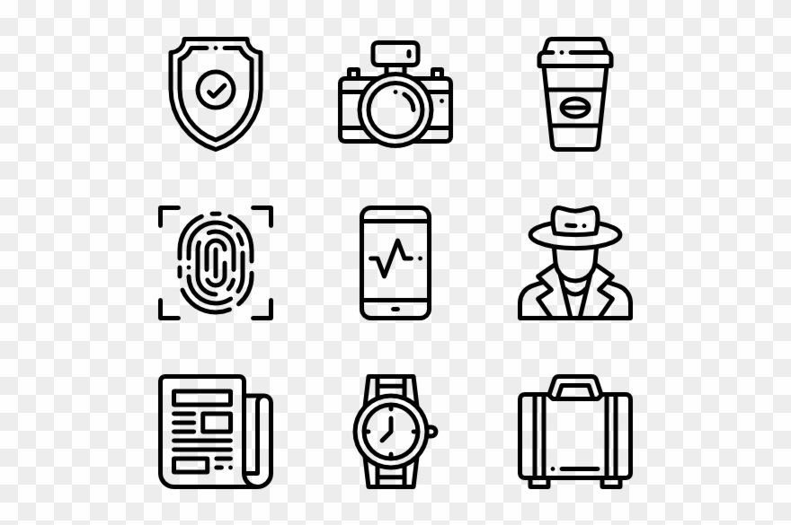 Private Detective - Knowledge Icons Clipart