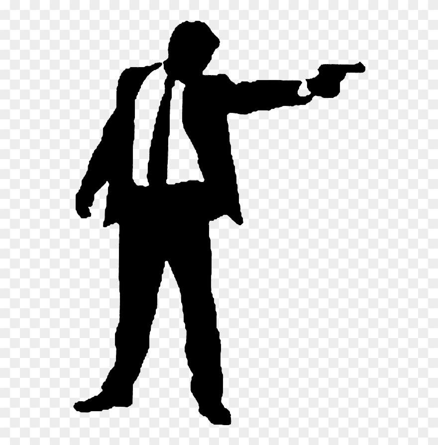 Shooting Silhouette At Getdrawings - Man Shooting Silhouette Png Clipart