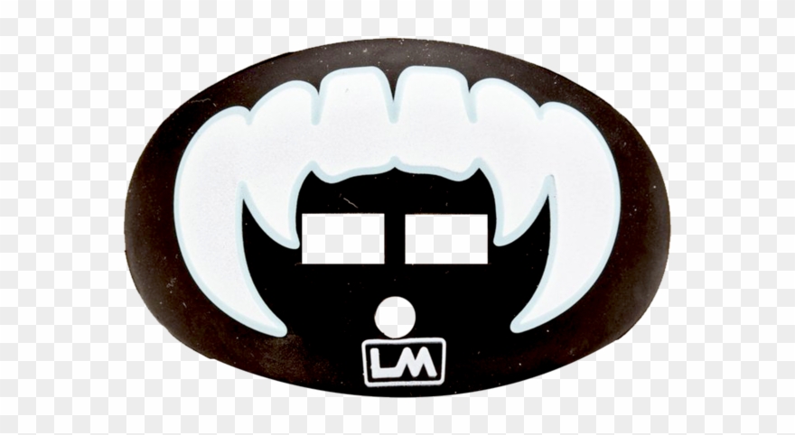 Vampire Fangs Black - American Football Clipart