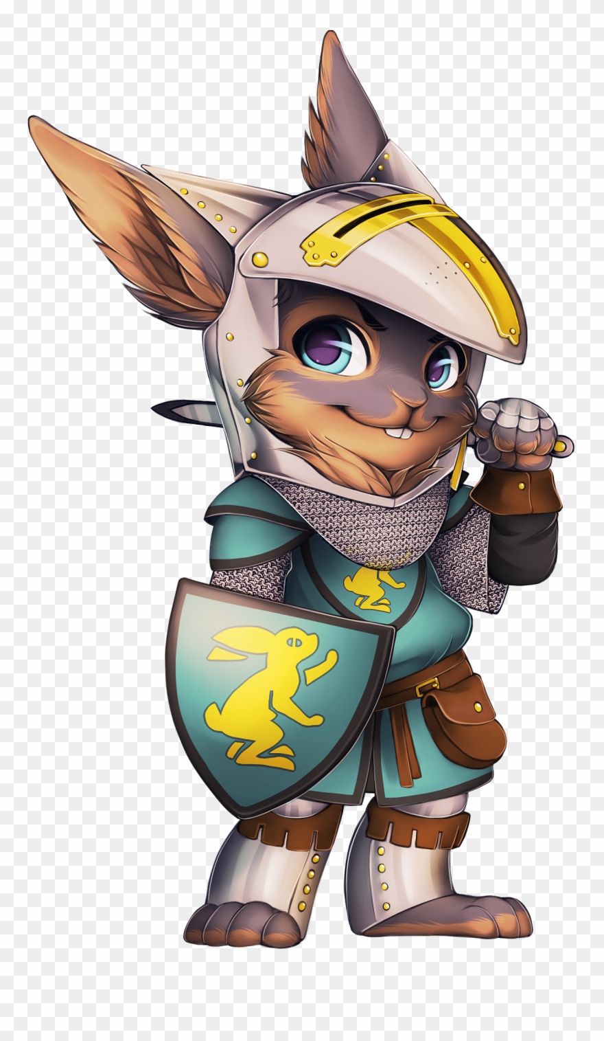 Knight Rabbit - Knight Bunny Clipart