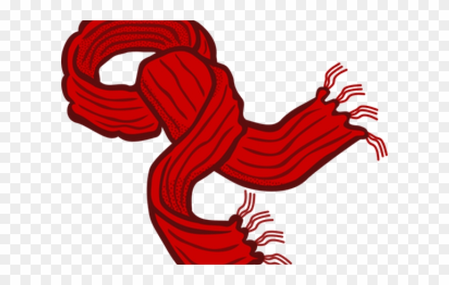 Red Scarf Clipart - Png Download