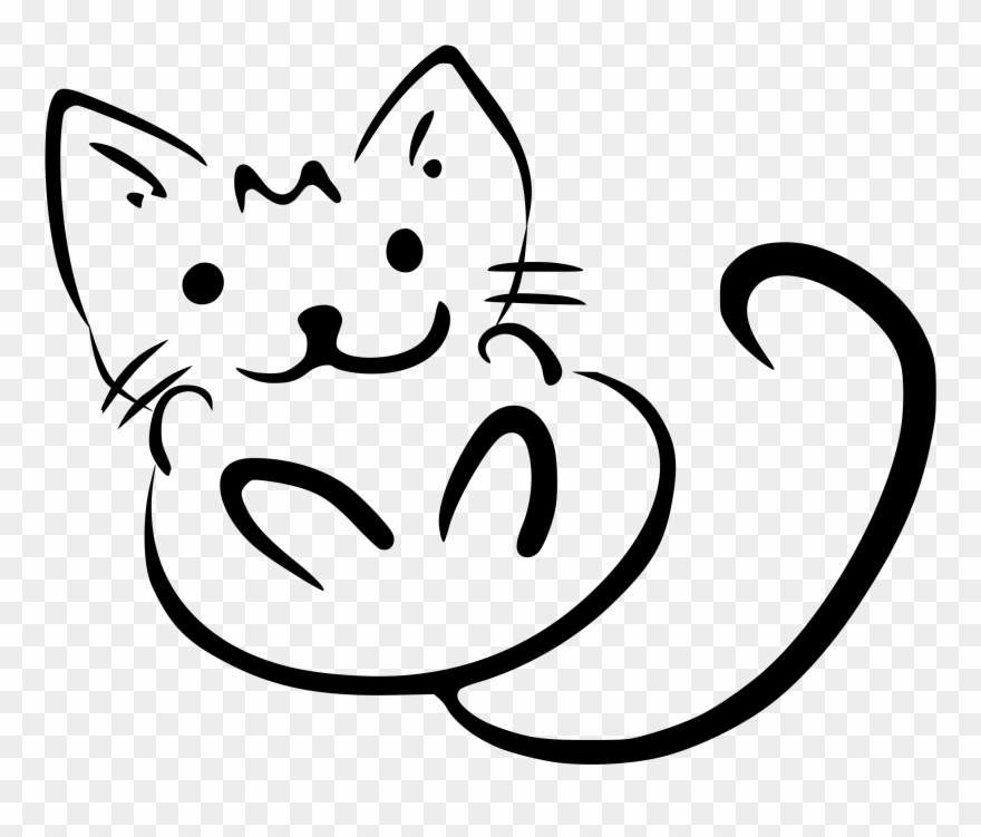 Little Kitten Cliparts - Cool Cat Clip Art - Png Download